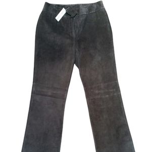 NWT Vintage Weiss and Goldring Siena Studio Sz 4 Nut Brown 100% Leather Pants